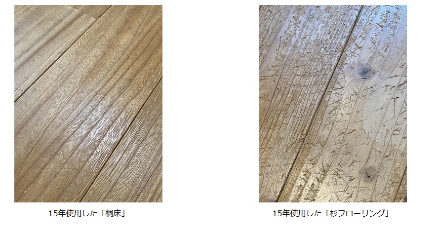 KIRIZAI　公式サイト　本当に傷つきやすい？桐フローリングと他の床材の傷について考える。